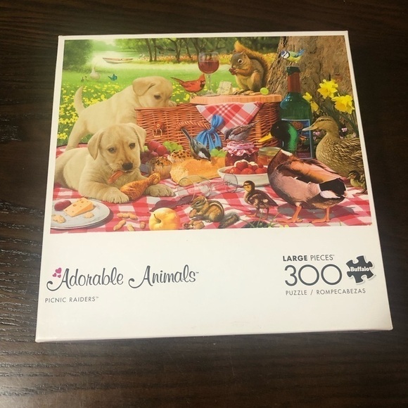 BUFFALO Picnic Raiders Adorable Animals‎ 300 complete puzzles good condition - Picture 5 of 6